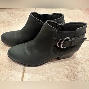 Black Clarks Booties